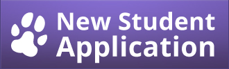 Button with purple background that says "New Student Application"