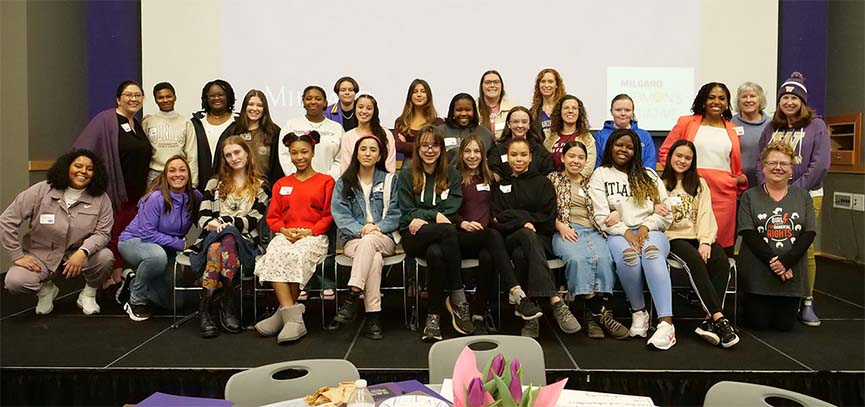 Group photo of participants in 2023 Lead Your Way program of the Milgard Women's Initiative