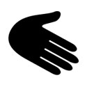 Open hand icon