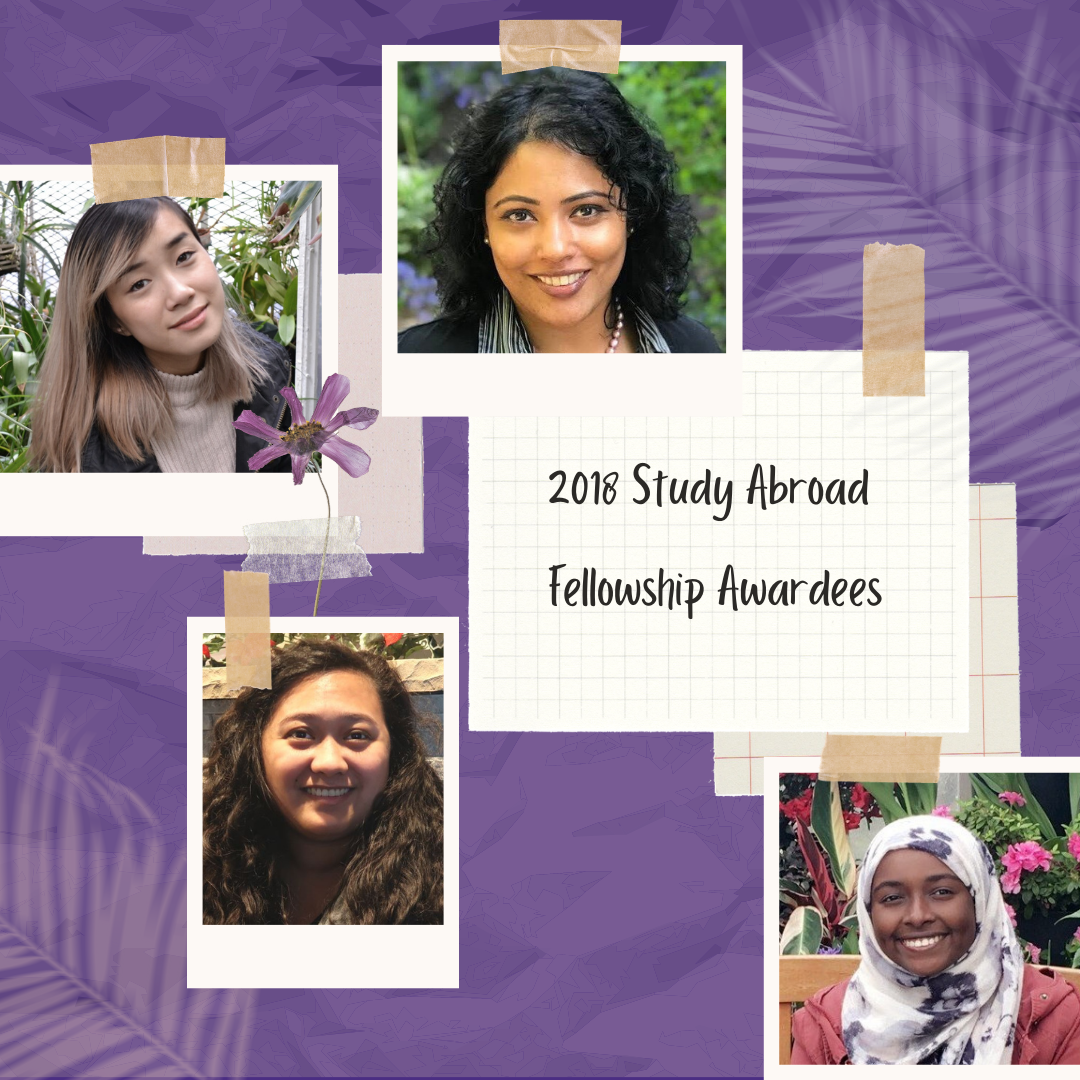 2018 Study Abroad Fellowship Awardees