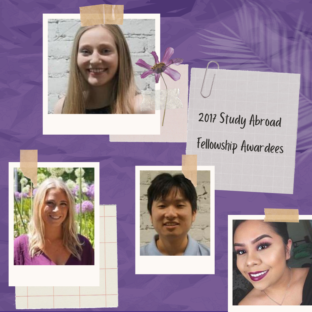 2017 Study Abroad Fellowship Awardees