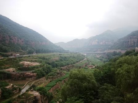 A view of one of Anyang's rural areas called Linzhou. Taken above a rampart leading up to the Red Flag Canal.