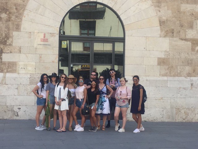 group photo in spain
