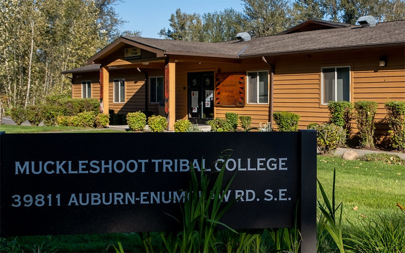 Muckleshoot Tribal College building in Auburn, Wash.