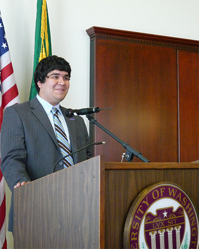 Jean-Paul WIllynck, UW student regent, UW Tacoma student