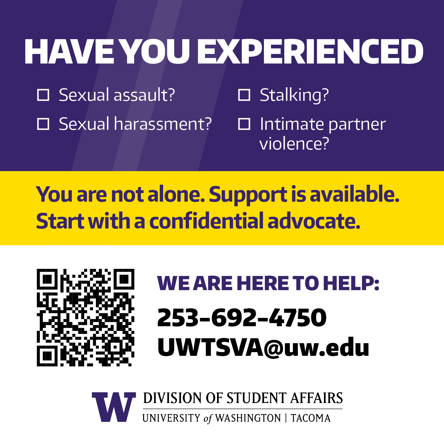 Image with sexual violence resources