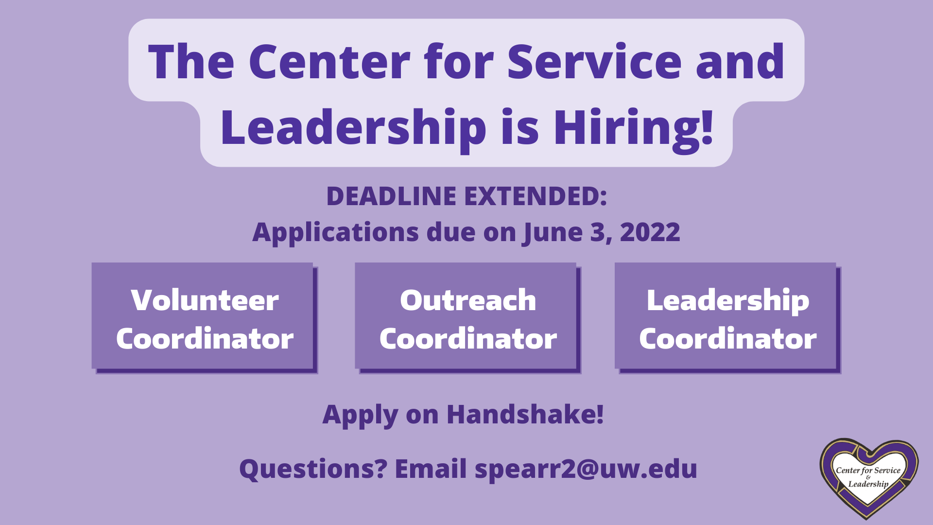 CSL hiring (deadline extended to June 3, 2022)