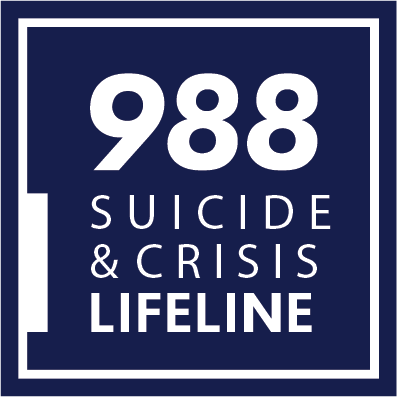 Graphic that says "988 Suicide & Crisis Lifeline"
