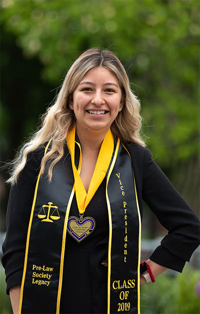 Karla Vargas, '19, B.A. Law & Policy