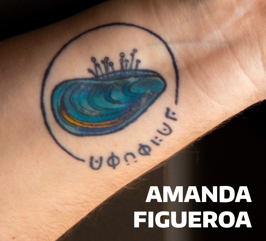 Amanda Figueroa's tattoo.