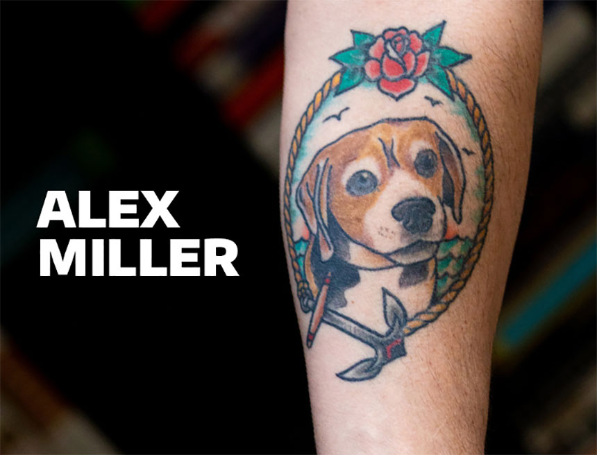 Alex Miller's tattoos