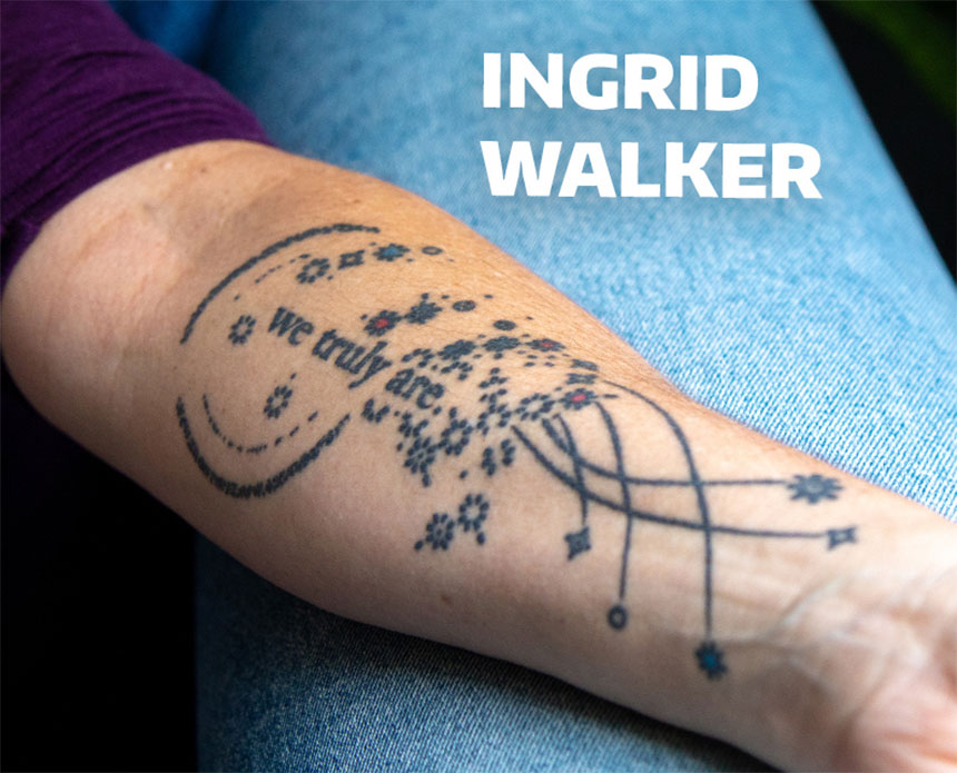 Dr. Ingrid Walker's tattoos