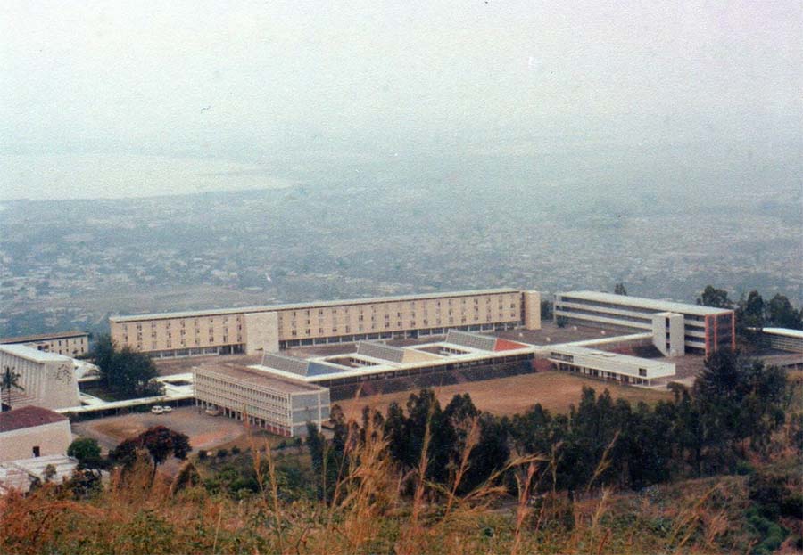 Modern aerial view of Université du Burundi.