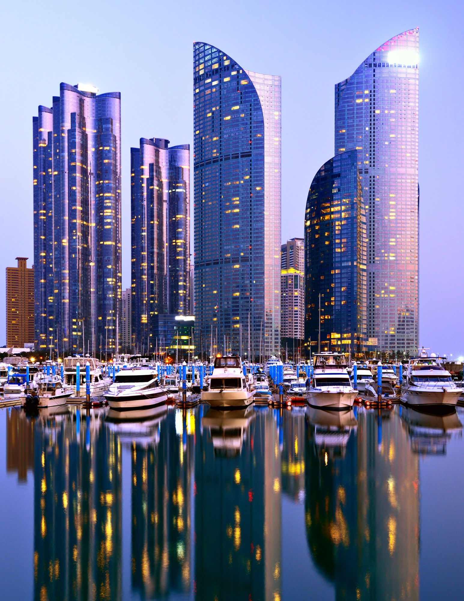 Image of skyscrapers along water in Busan