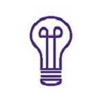 Purple lightbulb icon