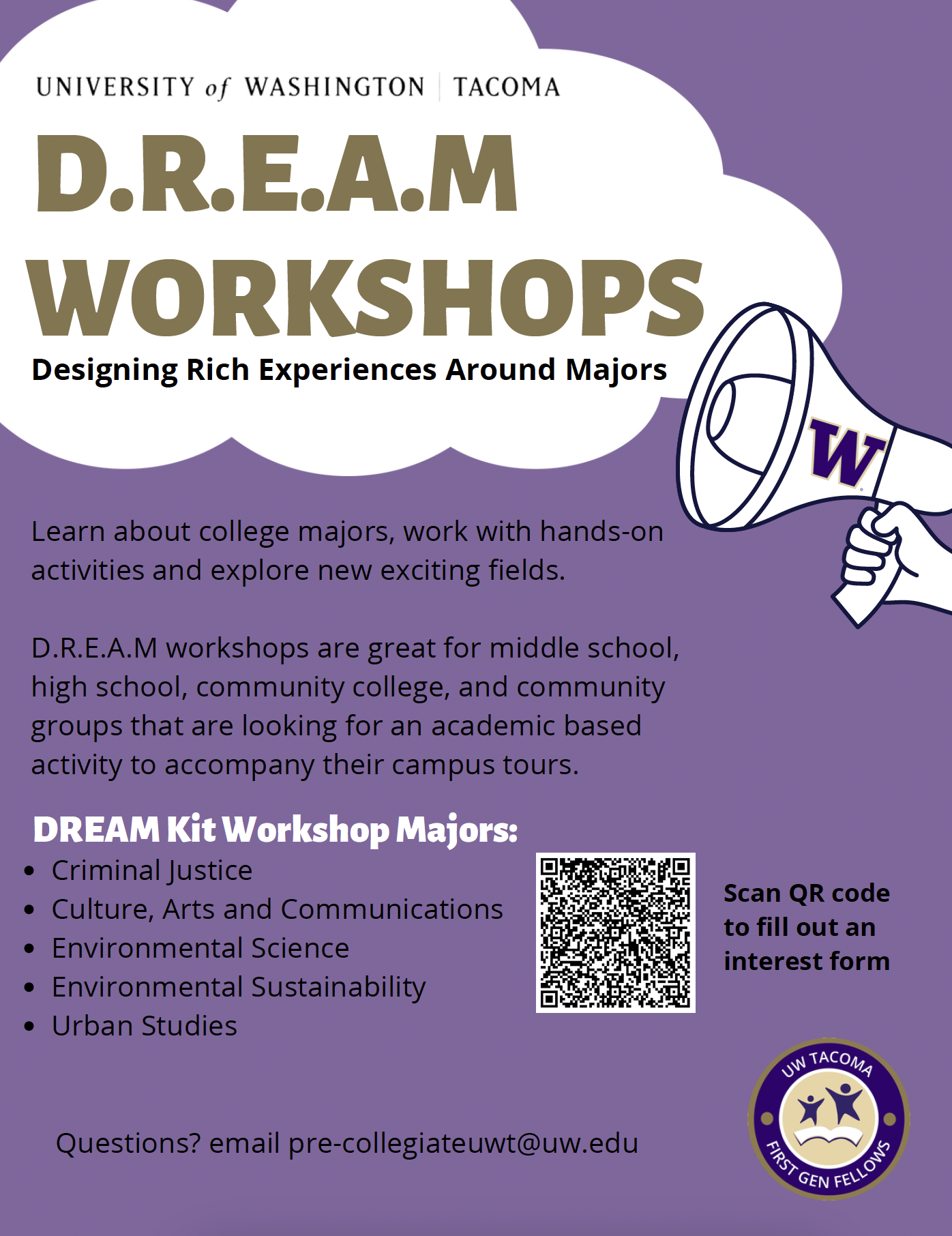 DREAM workshops poster