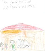 Crayon drawing of the Rosales family