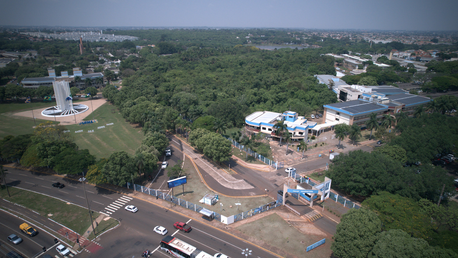 Aerial view of Universidade de Mato Grosso do Sul campus