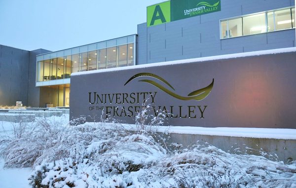 Image of University of Fraser Valley during the winter