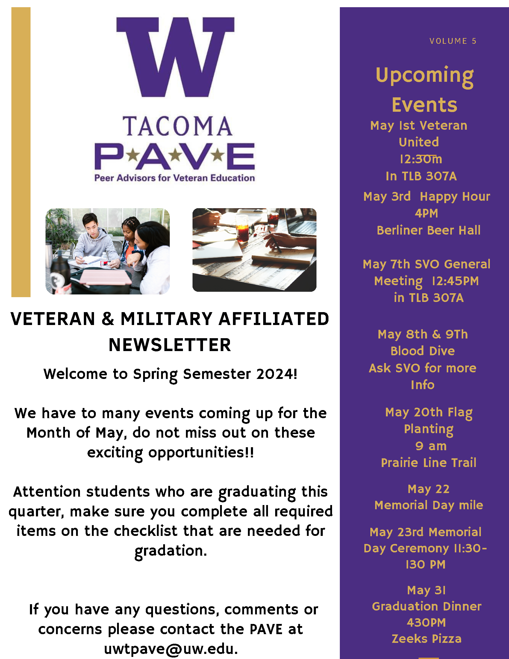 PAVE May Newsletter