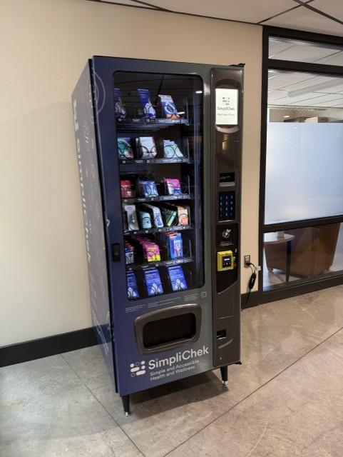 Photo of the wellness vending machine