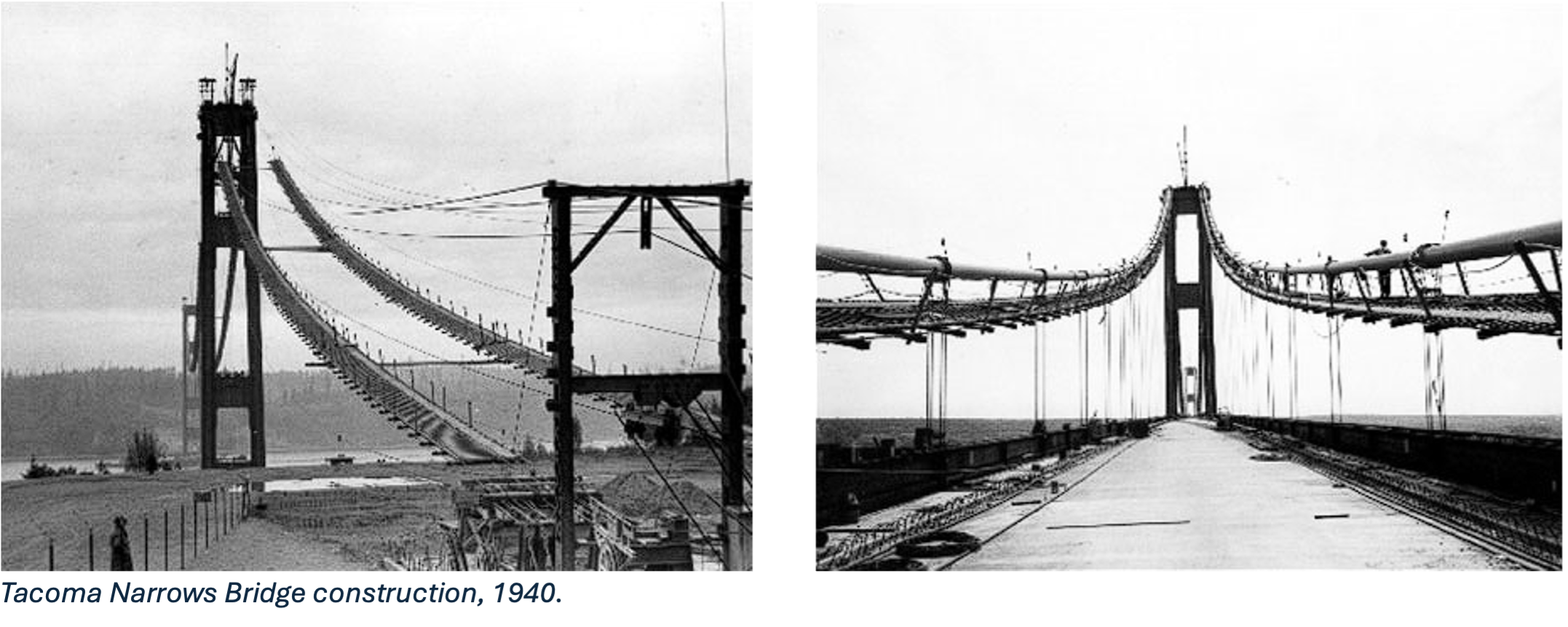 Tacoma Narrows Bridge in 1940