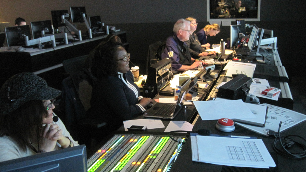 Bill Kunz in the control room