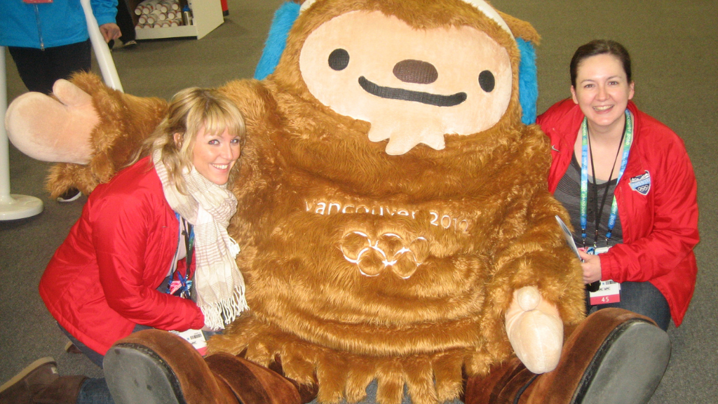 Students of Bill Kunz at the Vancouver Olympics in 2010.