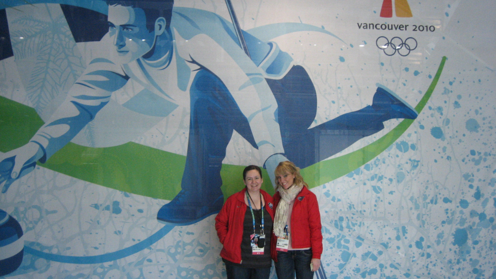 Students of Bill Kunz at the Vancouver Olympics in 2010.