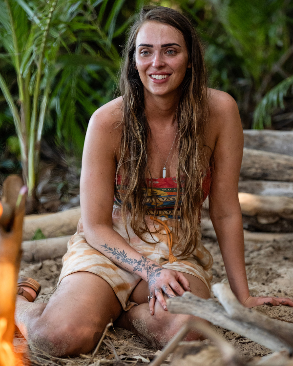 Sage Ahrens-Nichols on the beach in Fiji. Photo: Robert Voets/CBS