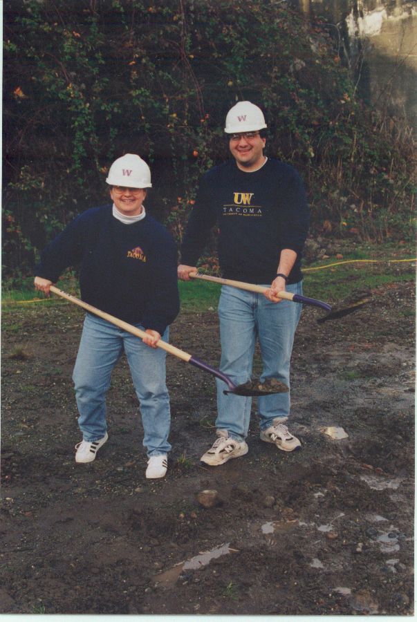 Cheryl Greengrove breaks ground on the new Dougan building addition 