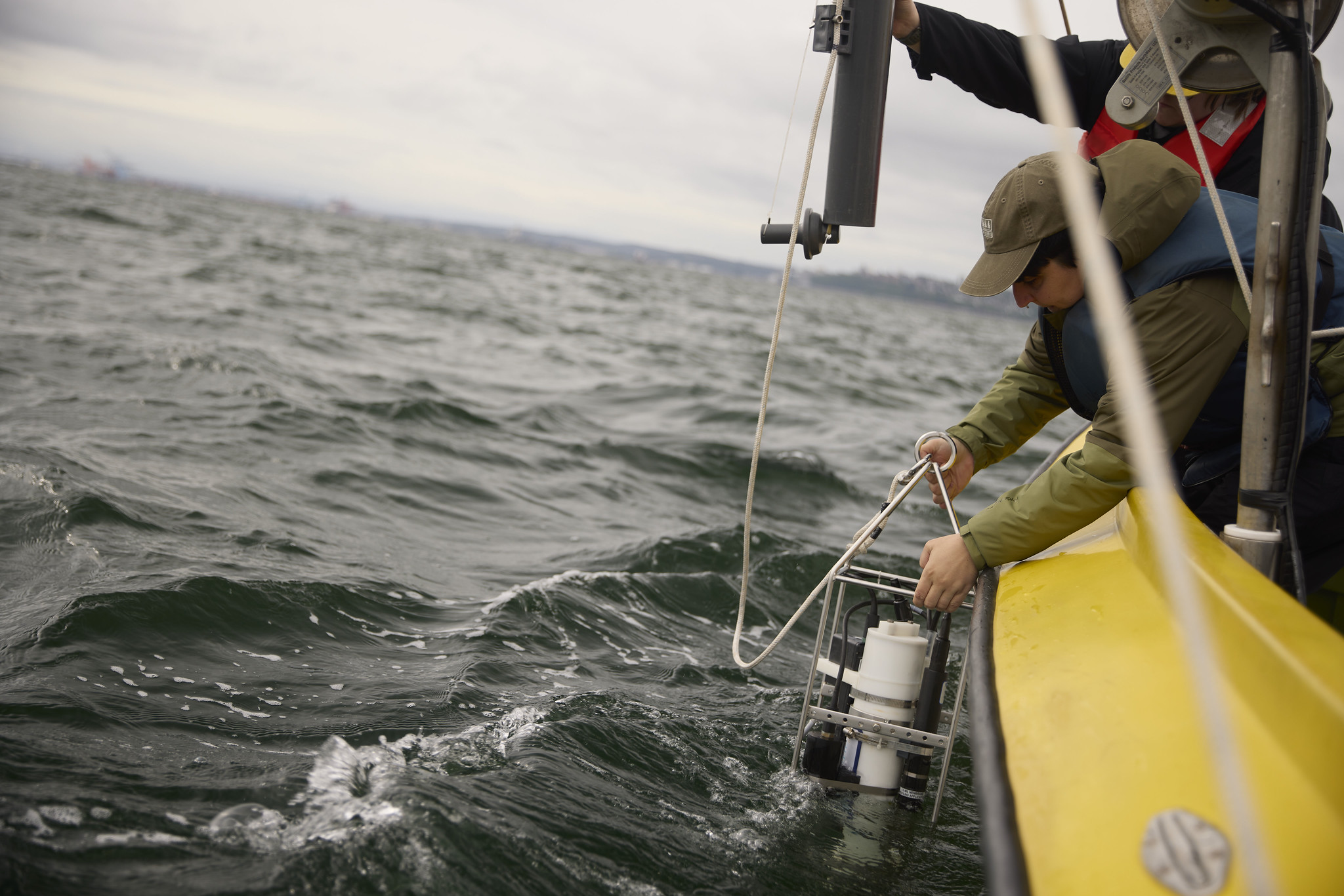 Collecting samples on the Sound