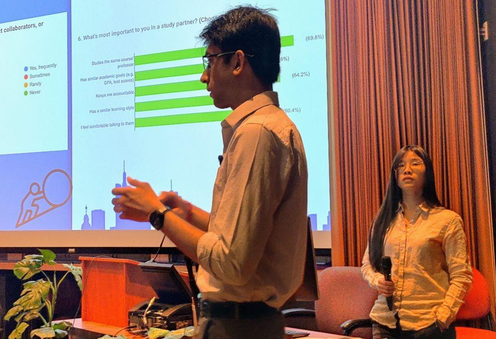 Entrepreneurs pitching