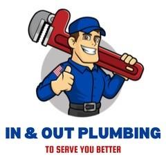 In and Out Plumbing Logo