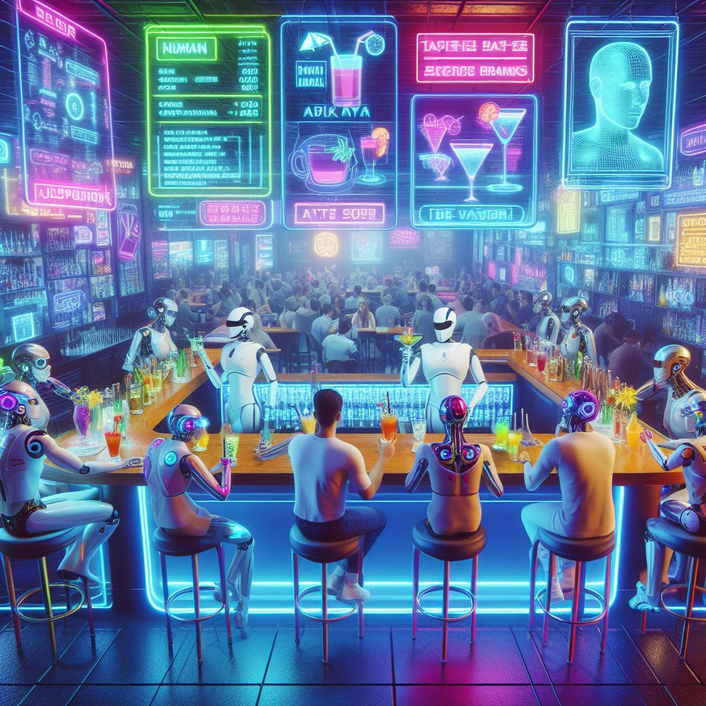 Cyberpunk bar