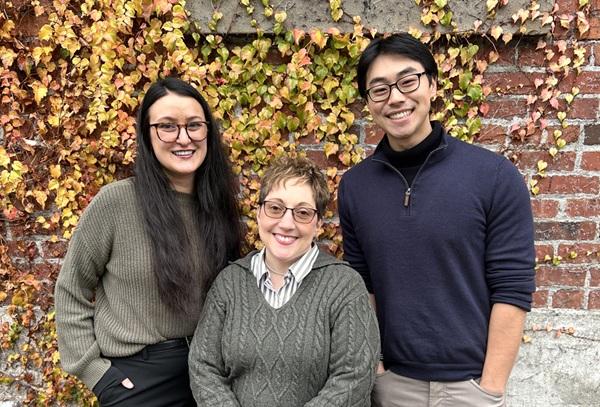 2025-2026 Doctoral Psychology Interns: Bailey Underill, M.S. (Colorado State University) and Daniel Leong, M.A. (The Wright Institute) with Training Director, Bonnie Benson-Palmgren, Ph.D.
