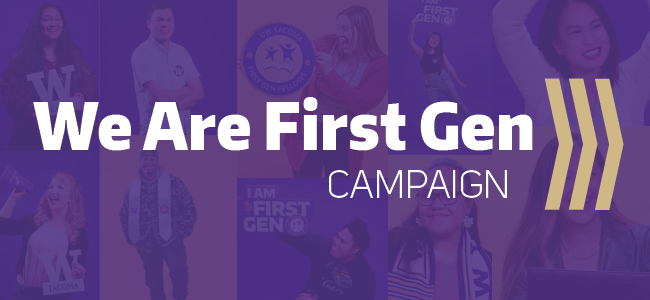 Image that says We are First Gen campaign