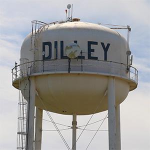 Water tower at Dilley, Tex.