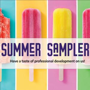 Popsicles with Summer Sample in purple text