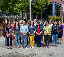 Group photo of new faculty at UW Tacoma, academic year 2019-20