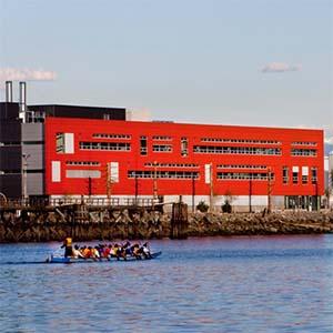 The Center for Urban Waters in Tacoma, Wash., with Thea Foss Waterway in foreground.