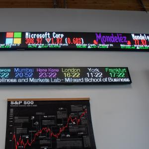 Image of the new Financial Wellness Lab Stock Ticker