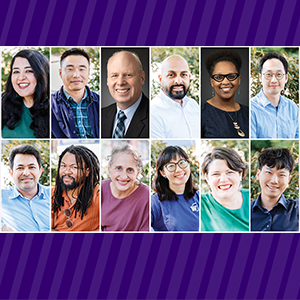 A collage of headshots featuring UW Tacoma's new faculty members.