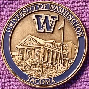 UW Tacoma challenge coin