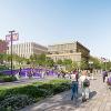 A rendering of what UW Tacoma’s revitalized campus core could look like as part of the vision outlined in its new campus master plan.