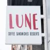 Lune Cafe sign