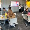 interns leading a workshop