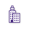 Purple Buildings Icon