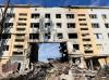 Bombed apartment in Bakhmut, Ukraine.