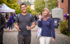 Students smile for a photo at UW Tacoma Convocation.